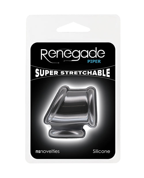 Renegade Piper Cock &amp; Balls Ring - Black