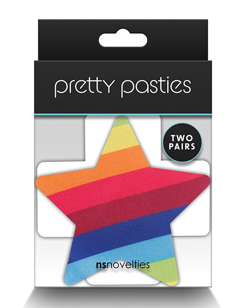 Pretty Pasties Pride Cross & Star Rainbow