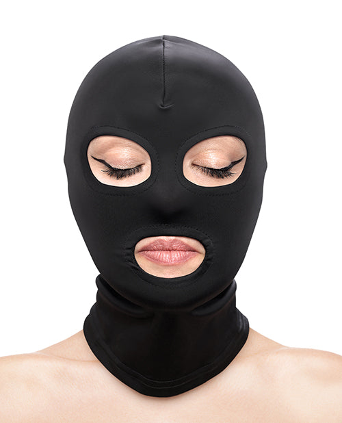 Fetish &amp; Fashion Eyes &amp; Mouth Hood - Black