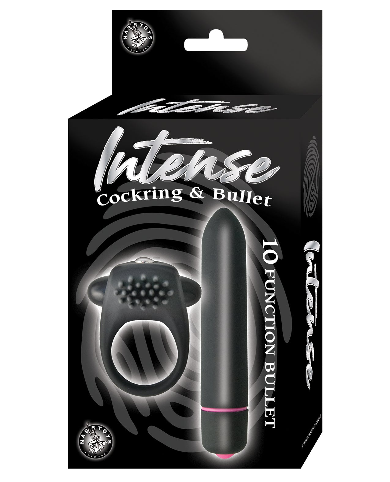 Intense Cockring &amp; Bullet - Black