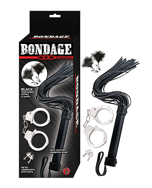 Nasstoys Bondage by Nasstoys Whip  & Cuff Set