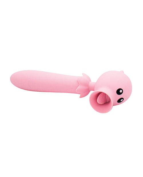 Natalie&apos;s Toy Box Lick n&apos; Stick Clit Flicker &amp; G-Spot Vibe - Pink