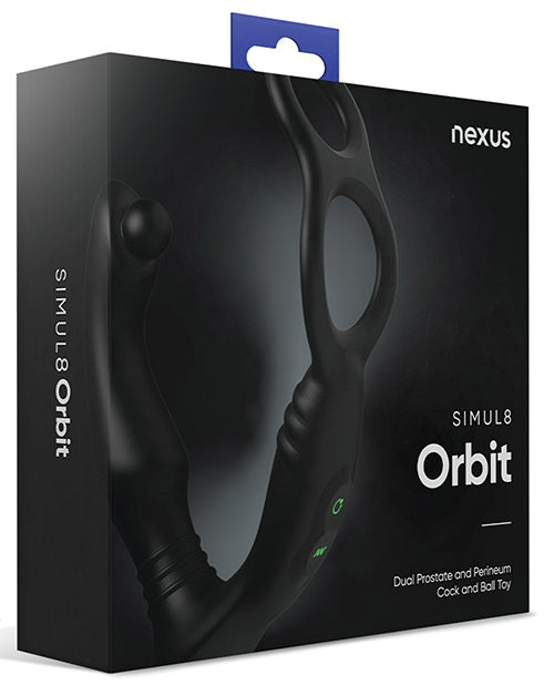 Nexus Simul8 Orbit Thumping Anal Cock &amp; Ball - Black