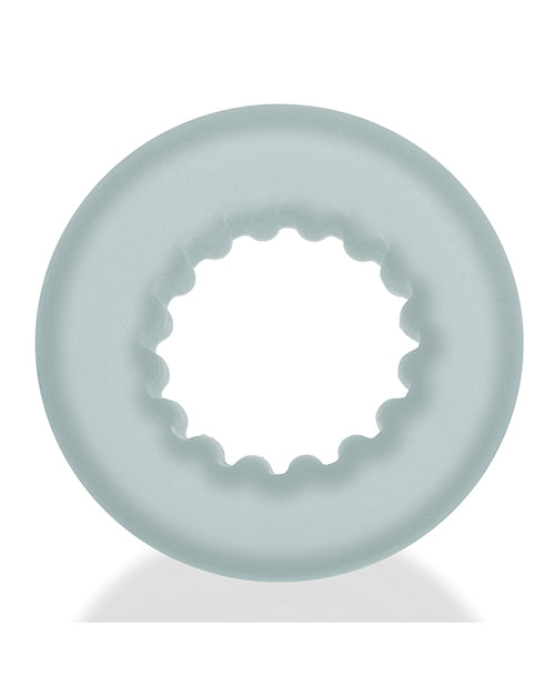 Oxballs Axis Rib Griphold Cockring - Clear Ice