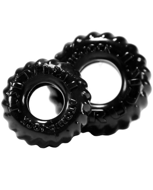 Oxballs TruckT Cock &amp; Ball Ring - Black Pack of 2
