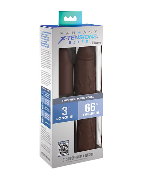 Fantasy X-tensions Elite 9&quot; Sleeve w/3&quot; Plug - Brown