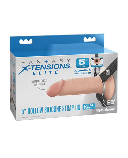 Fantasy X-tensions Fantasy X-Tensions Elite 5" Silicone Hallow Strap-On Dual Density