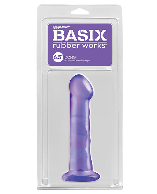 Basix Rubber Works 6.5” Dong - Purple