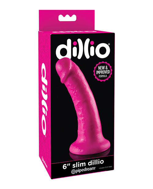 Dillio 6&quot; Slim Dillio - Pink