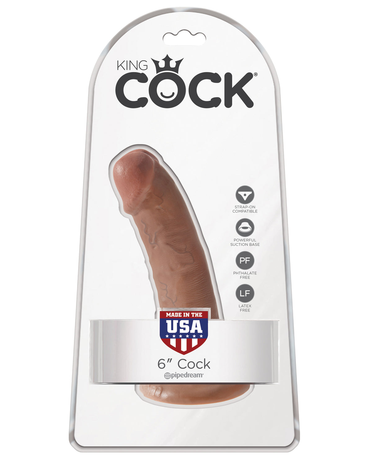 King Cock 6" Cock - Flesh