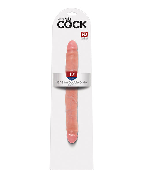 King Cock 12&quot; Slim Double - Flesh
