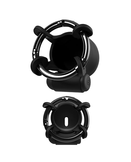 Fantasy C-Ringz Control Core Trainer Remote Controlled Vibrating Cock Blocker - Black