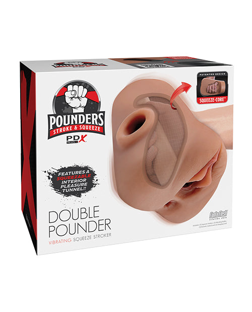 PDX Plus PDX Plus Double Pounder Vibrating Squeeze Stroker - Image 2