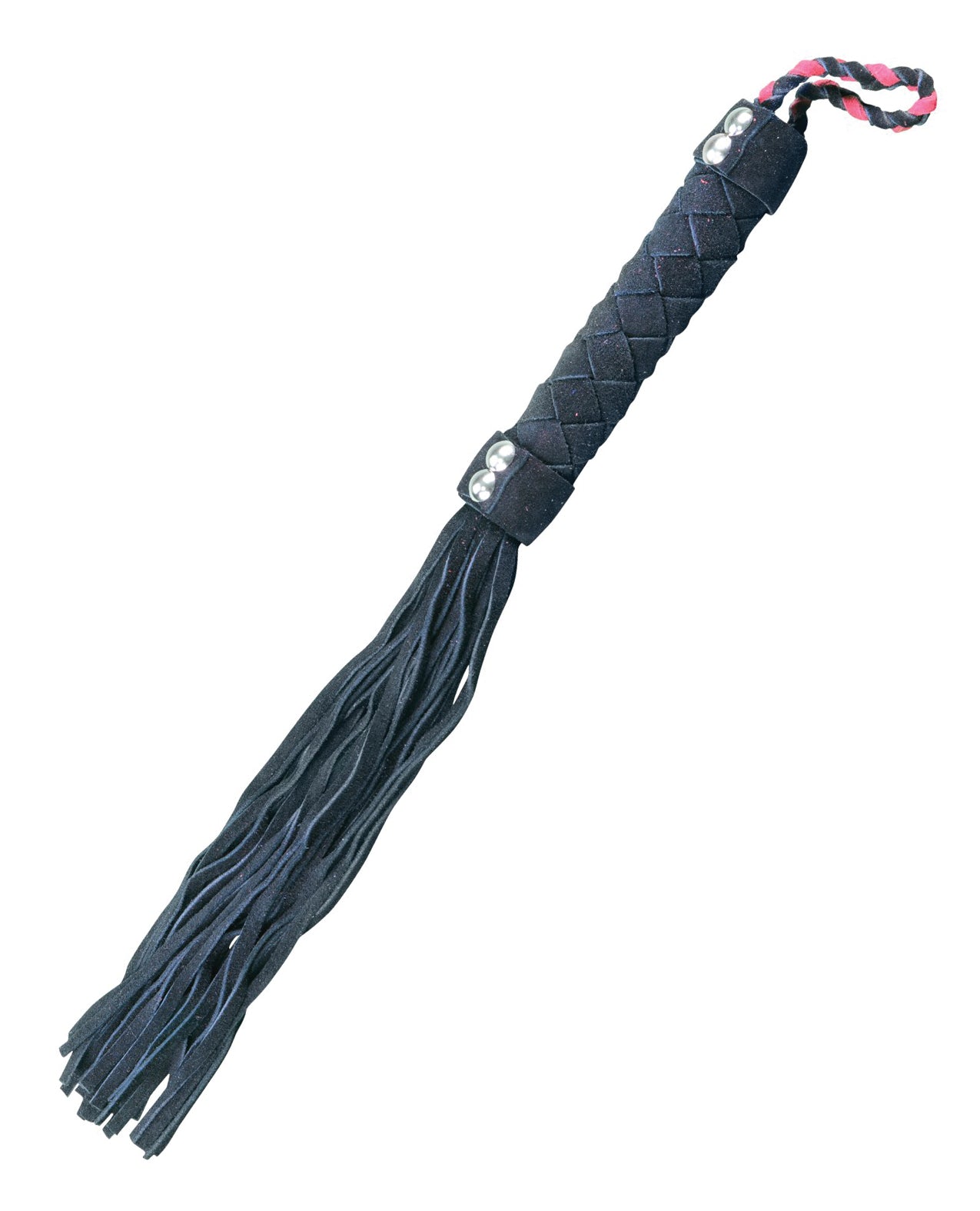 Plesur 15&quot; Leather Flogger - Black