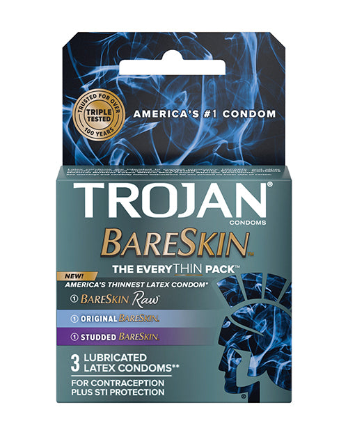 Trojan BareSkin EveryTHIN Condoms - Variety Pack of 3