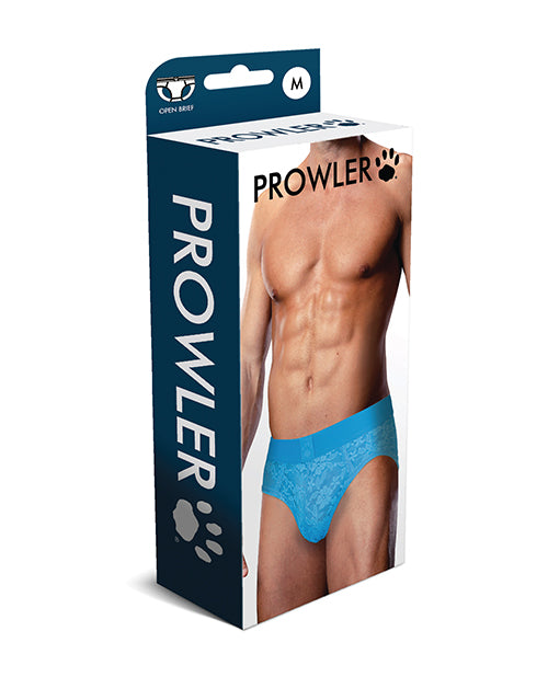 Prowler Lace Open Back Brief - Blue SM