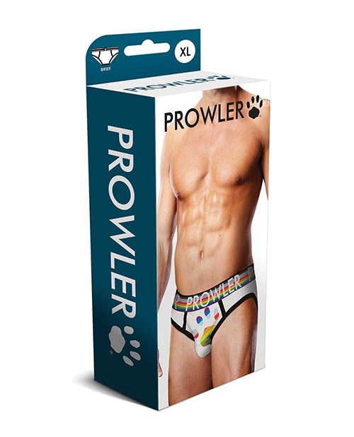Prowler Oversized Paw Brief - White/Multi SM
