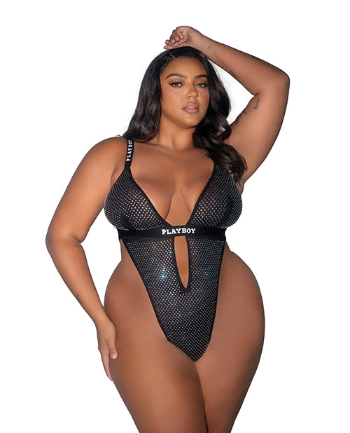 Playboy by Roma Playboy Disco Fever Rhinestone & Spandex Teddy