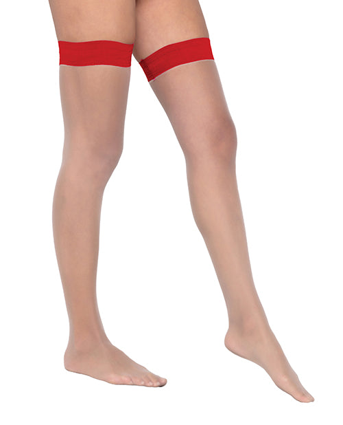 Roma Confidential Colored Silicone Stay Up Stockings - Image 4