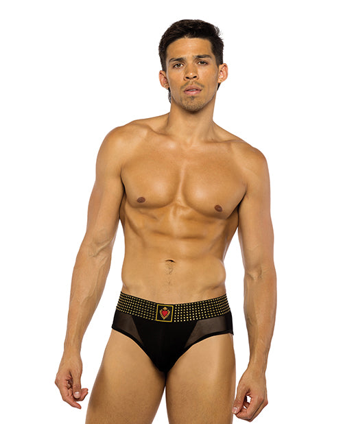 Roma Confidential Sacred Heart Briefs w/Studded Elastic Waist Band - Image 4