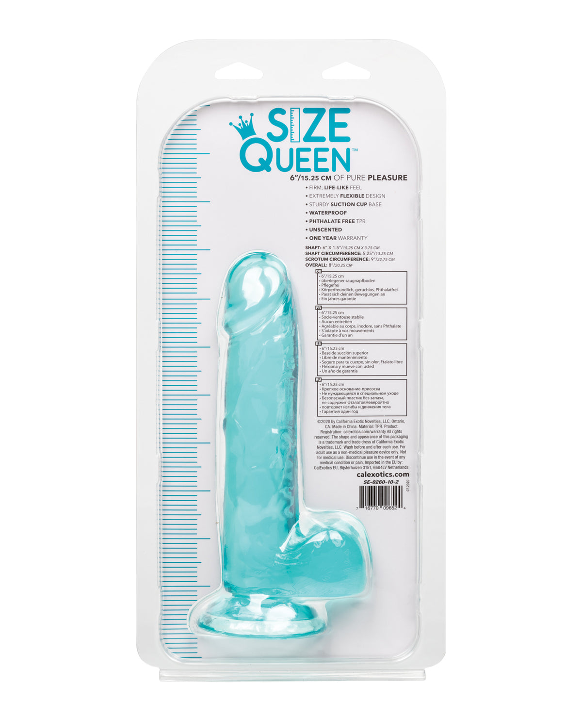 Size Queen 6" Dildo - Pink