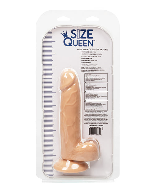 Size Queen 6" Dildo - Pink