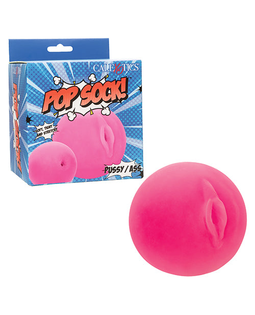Pop Sock! Pussy &amp; Ass Ball Masturbator - Pink