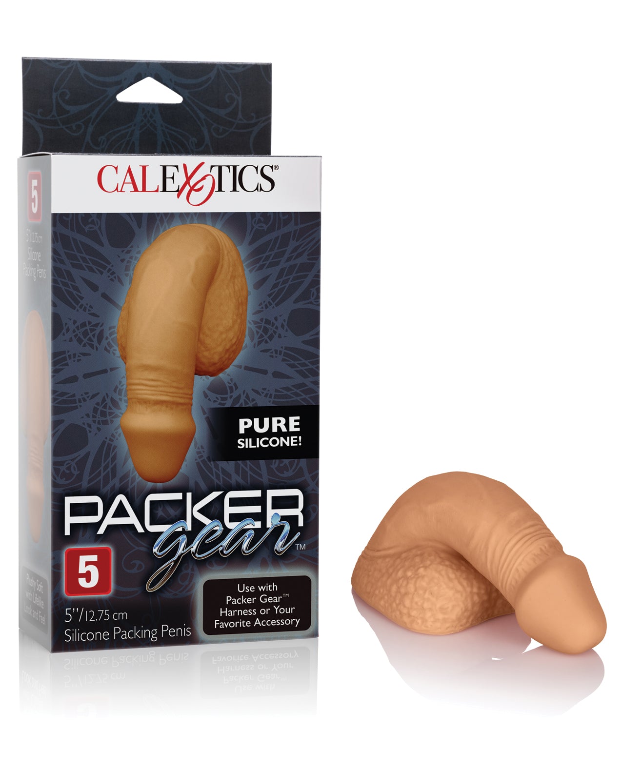 Packer Gear 5&quot; Silicone Packing Penis - Tan