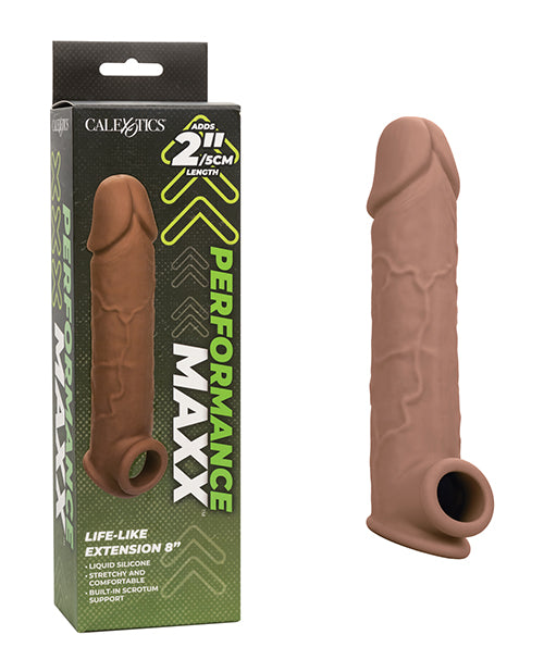 Performance Maxx Life-Like 8&quot; Penis Extension - Brown