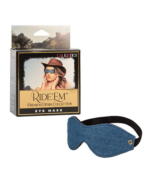 Ride &apos;Em Premium Denim Collection Eye Mask