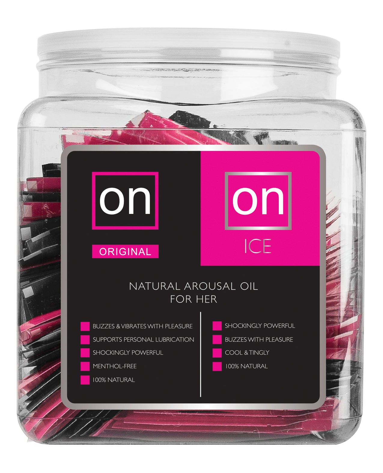 ON for Her Arousal Gel Single Use Ampule Tub - Original &amp; Ice Tub of 75