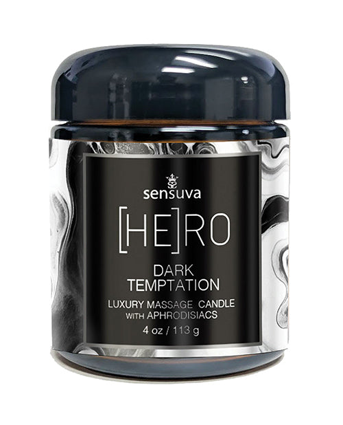 Sensuva Hero Dark Temptation Luxury Candle - 4 oz Ocean &amp; Forest