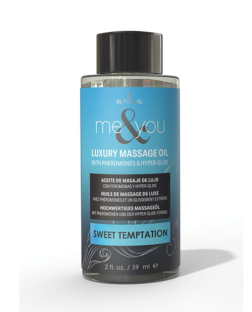 Sensuva Me &amp; You Massage Oil - 2 oz Sweet Temptation