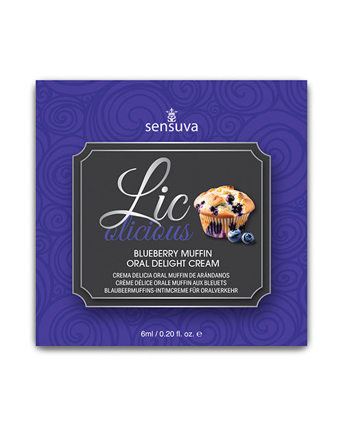 Lic O Licious Oral Delight Cream - 6 ml Packet Blueberry Muffin