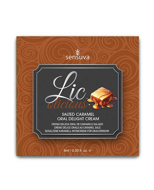 Lic O Licious Oral Delight Cream - 6 ml Packet Salted Caramel
