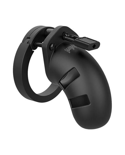 Shots Man Cage Chastity 3.5&quot; Cock Cage Model 20 - Black