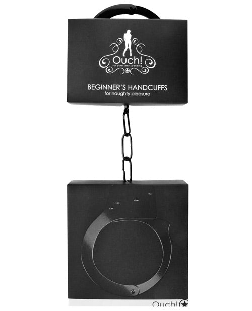 Shots Ouch Beginner&apos;s Handcuffs - Black