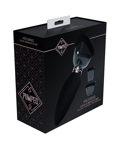 Shots Pumped Arousing Clitoral, Nipple &amp; Breast Pump - Black