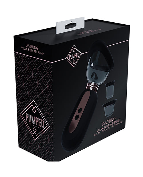 Shots Pumped Dazzling Clitoral, Nipple &amp; Breast Pump - Black