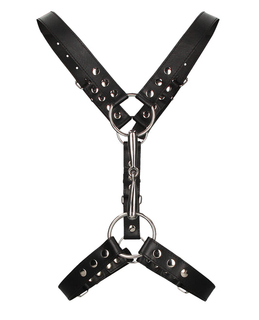 Shots Uomo Men&apos;s Harness w/Metal Bit - Black