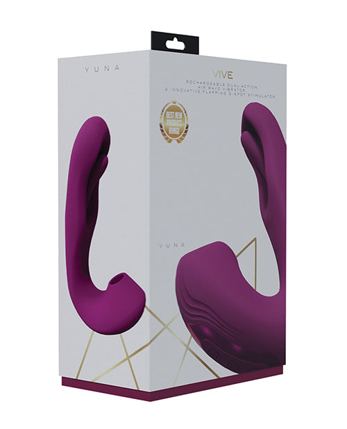 Shots Vive Yuna Dual Action Airwave Vibrator & G-Spot Stimulator