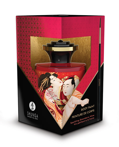 Shunga Body Paint - 1.7 oz Sparkling Strawberry Wine