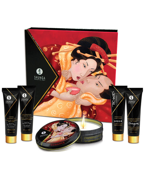 Shunga Geisha&apos;s Secret Luxury Gift Set - Sparkling Strawberry Wine