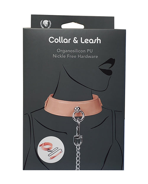 Spartacus Organsilicone PU Collar &amp; Leash