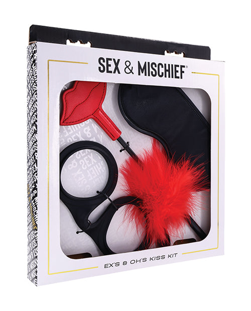 Sex &amp; Mischief Ex&apos;s &amp; Oh&apos;s Kiss Kit - Red/Black