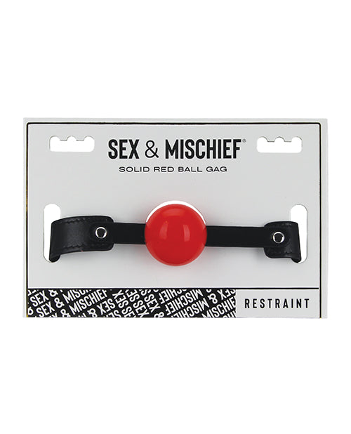 Sex &amp; Mischief Solid Red Ball Gag