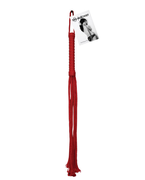 Sex &amp; Mischief Rope Flogger - Red