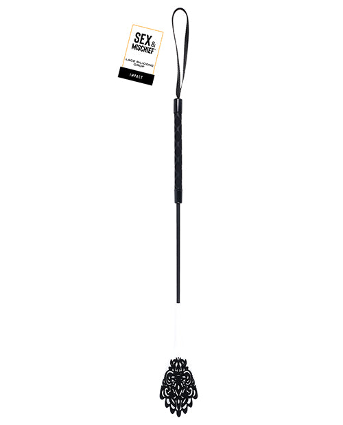 Sex &amp; Mischief Lace Silicone Crop