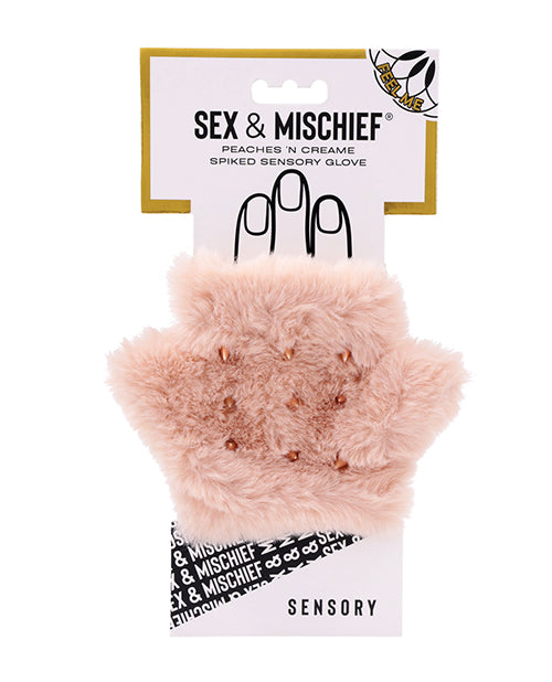Sex & Mischief Peaches n CreaMe Spiked Sensory Glove