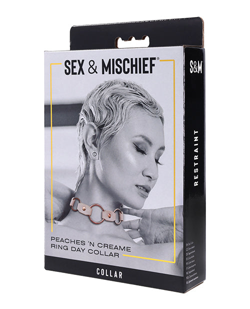 Sex & Mischief Peaches n CreaMe Ring Day Collar